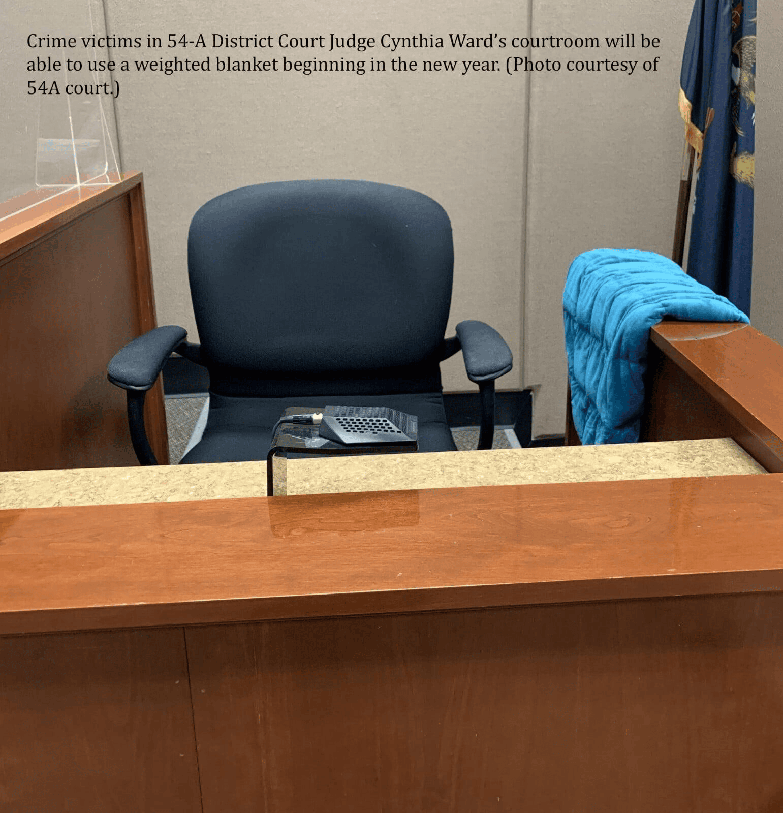 District Judge Makes Weighted Blanket Available To Crime Victims In New Year 